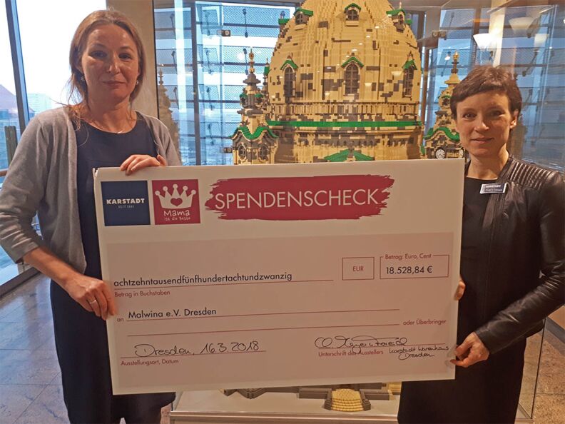 Mama ist die Beste“: Karstadt Dresden spendet 18.528,84 €